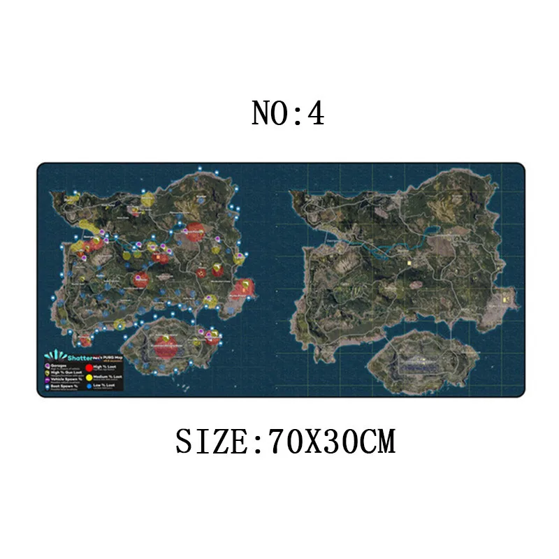 Коврик для мыши PUBG 70x30 см большой резиновый игровой коврик ноутбука winner Chicken