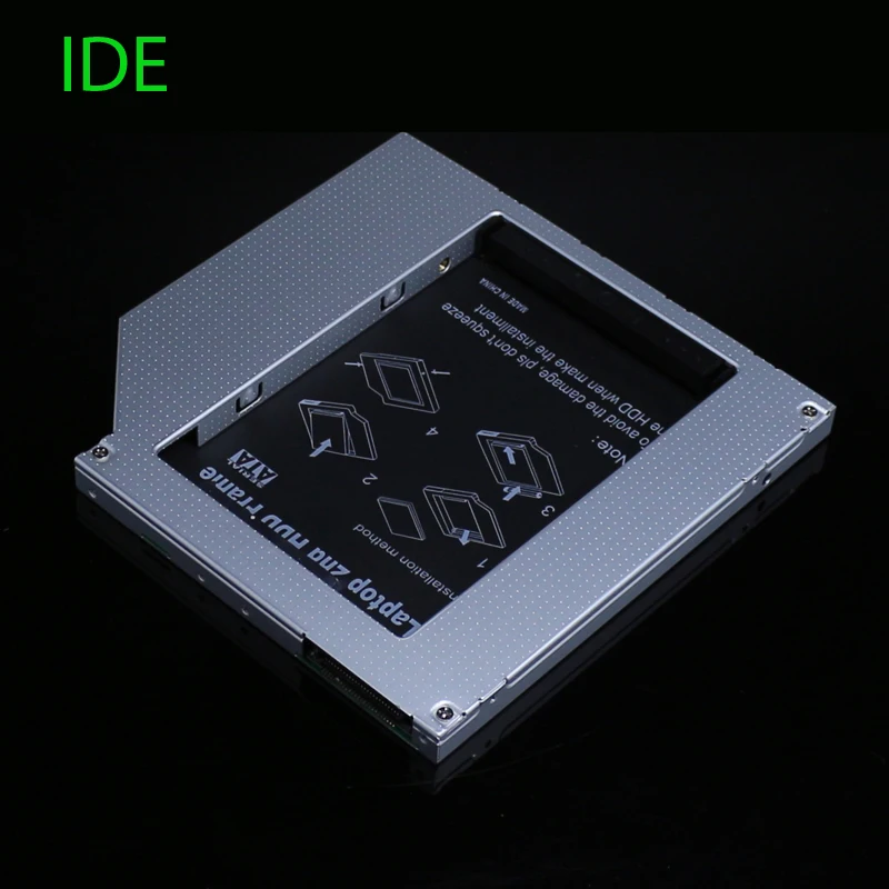 [Free Shipping] Full Aluminum 9.5mm IDE to SATA Second HDD Caddy 2.5