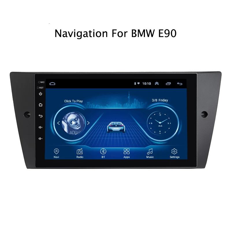 Sale Super Slim Touch Screen Android 8.1 radio GPS Navigation for BMW E90 E91 E92 E93 318 320 325 auto Stereo Multimedia Bluetooth 1