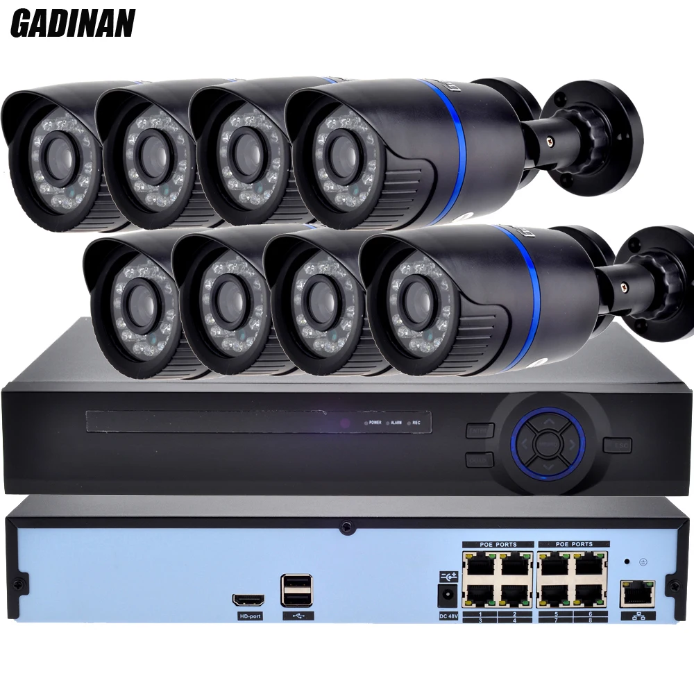 bilder für GADINAN H.265 8CH POE System 8 Kanal 4MP NVR PoE Kit CCTV-System 8 STÜCKE 2MP/3MP Ip-kamera e-mail FTP Bewegungserkennung bilder für GADINAN H.265 8CH POE System 8 Kanal 4MP NVR PoE Kit CCTV-System 8 STÜCKE 2MP/3MP Ip-kamera e-mail FTP Bewegungserkennung