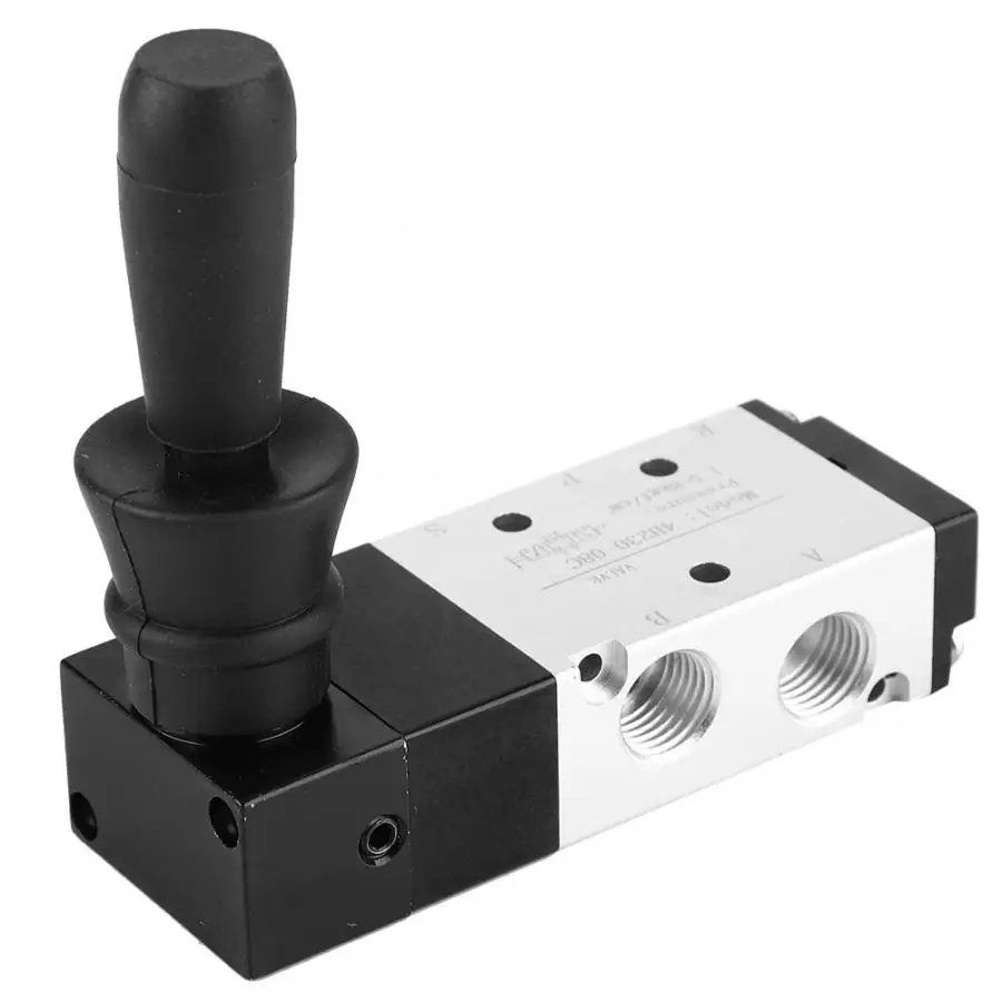 

Pneumatic Manual Control Valve 5 Port 3 Position Hand Lever Valve 0~0.8Mpa