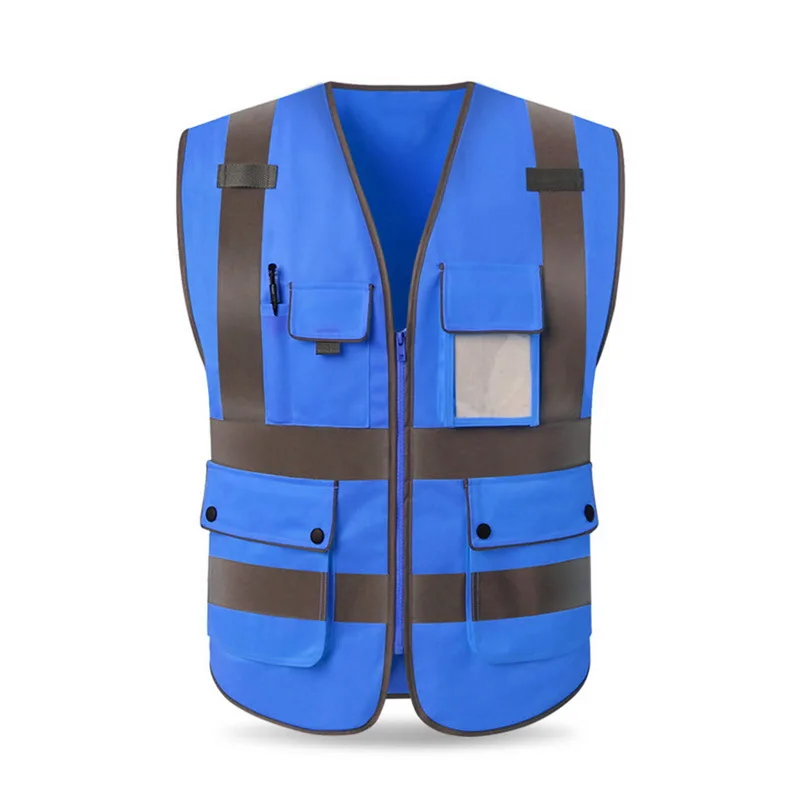 NIBESSER 2019 мужской светоотражающий жилет с несколькими карманами рабочая одежда для улицы светоотражающие жилеты безопасности