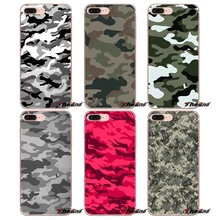 Для samsung Galaxy Note 3 4 5 Grand Core Prime S3 S4 S5 MINI S6 S7 edge S8 S9 Plus цветной армейский Камуфляжный мягкий кожаный чехол