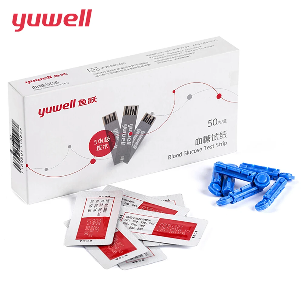 

Yuwell Blood Glucose Meter Test Strips Diabetes Glucometer for Health Care Blood Glucose 710 720 510 520 DP