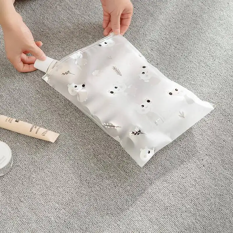 Transparent Waterproof PVC Travel Accessories Scrub Storage Colth Protection For Women And Men Portable Packing Organizer Bags