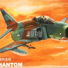 1: 144 США F4 PHANTOM Ghost Fighter Военная сборка модель самолета ВВС