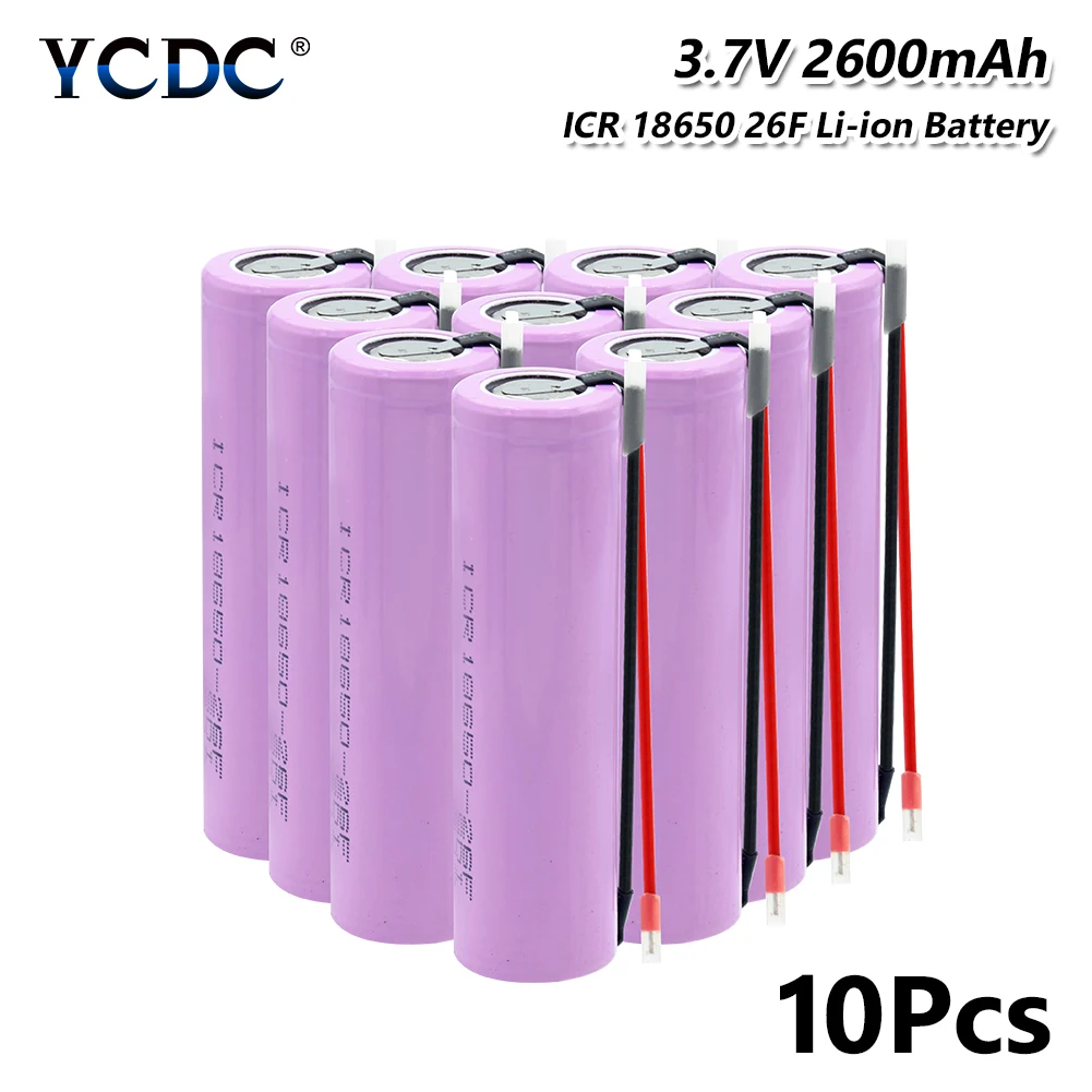 

20A ICR18650-26F Lithium Battery 2600mAh electronic cigarette rechargeable batteries high-discharge high current + DIY Linie