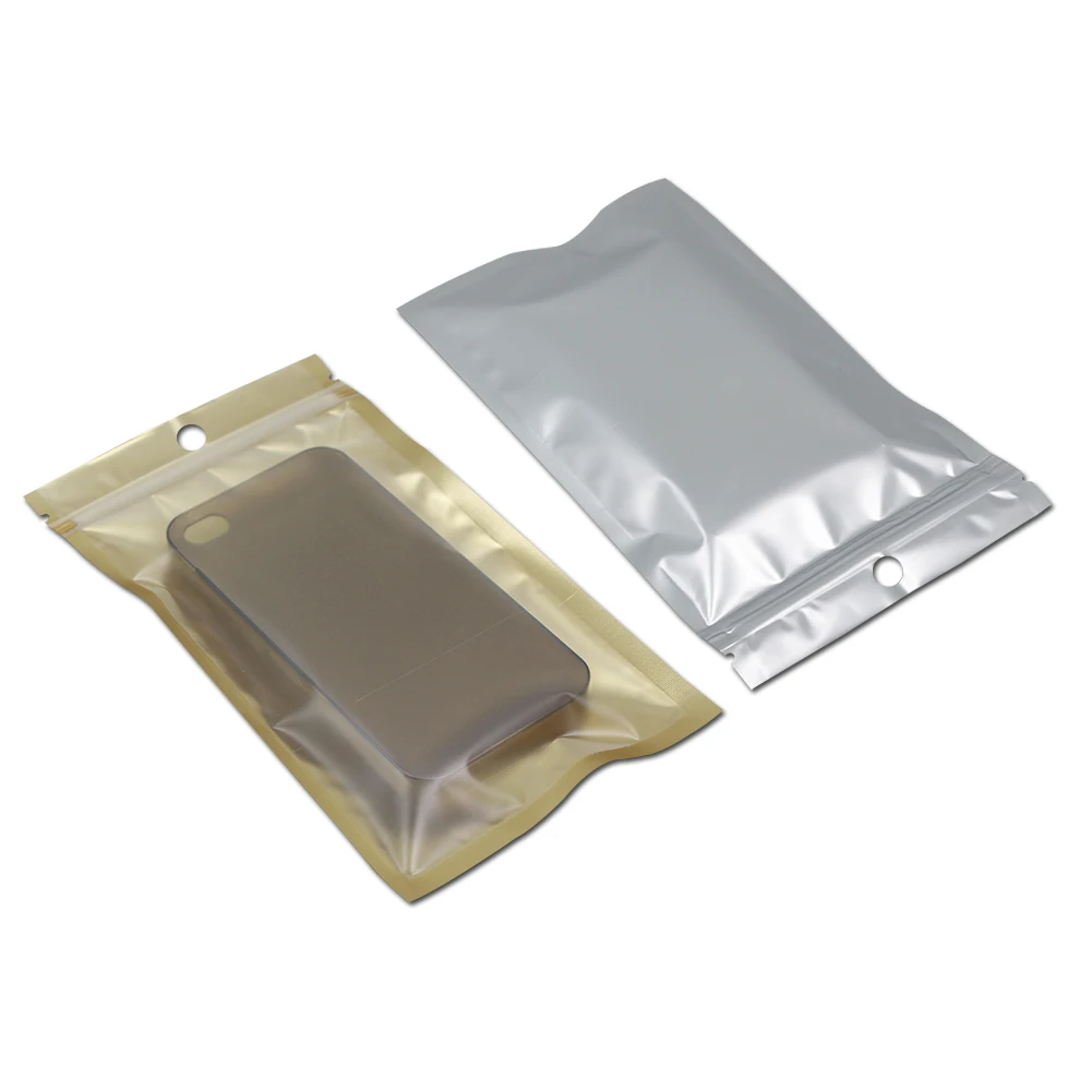 

Zip Lock Bags Clear Plastic Cell Phone Case Package Bag Reclosable Hang Hole Translucent Pack Pouch For Grocery Packaging Decor