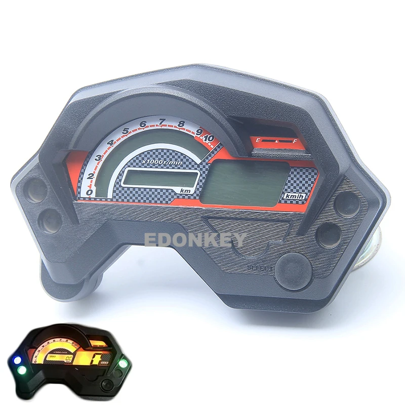 

Motorcycle Speedometer Digital Universal Electronics Indicator LCD Display Accessories for Cafe Racer Speedometer Yamaha FZ16
