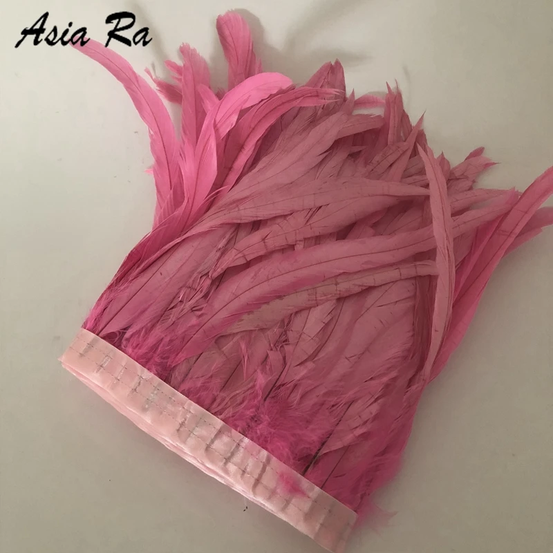 

10 метров, розовая искусственная отделка, 30-35 см, 12-14 дюймов, чехол «сделай сам» с перьями, искусственная кожа для карнавала, свадьбы