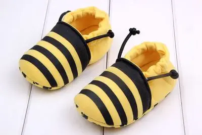 Kawaii/Детские хлопковые нескользящие туфли; милые детские туфли с героями мультфильмов для малышей; модные туфли с Пчелой для младенцев - Цвет: 7