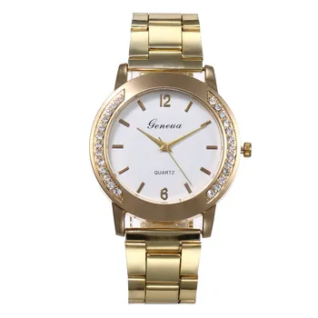 

2019 Luxury Gold Watch For Women Quartz Watch Woman's Clock Ladies Female Wristwatch Rhinestone relogio feminino