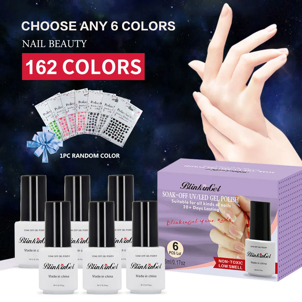 BlinkinGel 1 шт. лак чистых цветов УФ LED гель для ногтей 29 Vernis полуперманентный эмалей UR