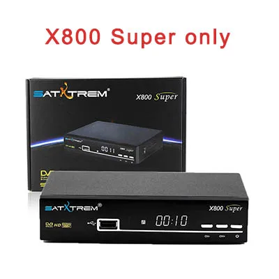 SATXTREM X800 супер DVB-S2 спутниковый ресивер с 8 линиями Cccam сервер 1 год Цифровой 1080P HD ТВ тюнер Встроенный Wifi приемник - Цвет: X800 Super only