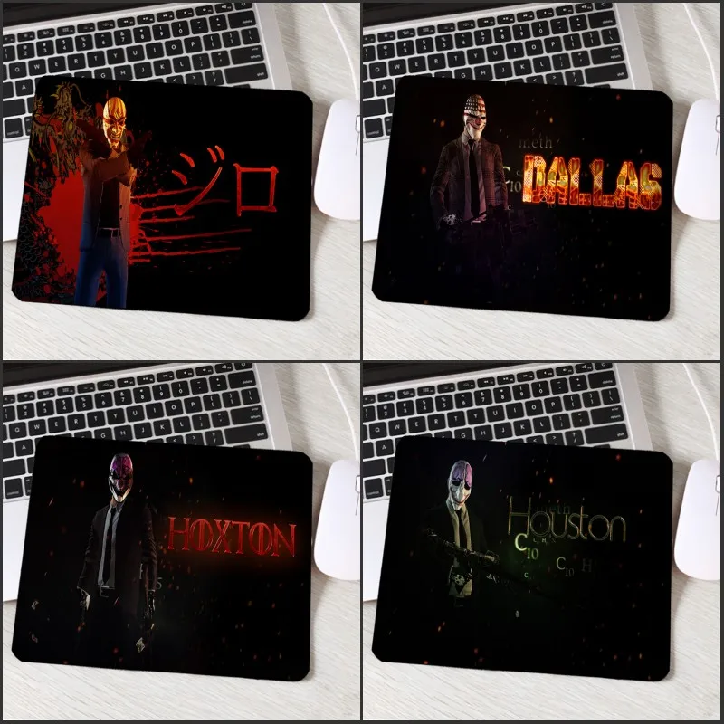 

Congsipad Creative Pc Computer Game Pattern Mask PAYDAY2 Small Rubber Table Mouse Pad for Gamer Gaming Player Decoration Desktop