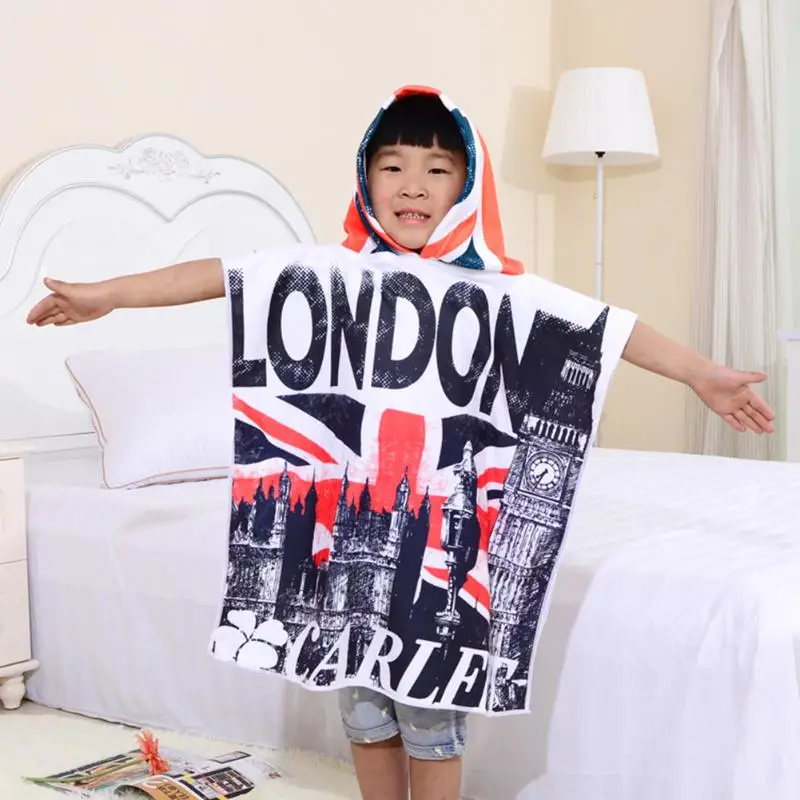 

Cute Children Beach Towel Kids Hooded Cloak Cartoon Baby Boy Girl Easy Bibulous Towel Swimming Towel Bathrobe High Quality