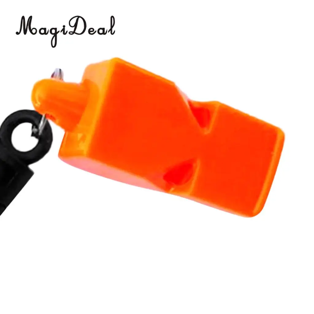 MagiDeal Outdoor Emergency Safety Marine Police Underwater Survival Whistle with Belt Clip