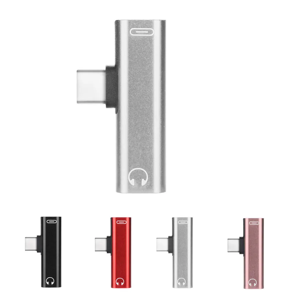 Переходник для наушников 2 в 1 с разъемом USB Type C на 3 5 мм|Кабели VGA| |