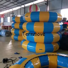 Вода платформа воды прыжки кровать плавающие игрушки воды гимнастика, батут для продажи воды хвастун надувной батут
