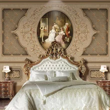 Европейский ретро искусство Роскошные фотообои Фреска для стен 3D гостиная ТВ диван фон настенное покрытие домашний декор настенная ткань