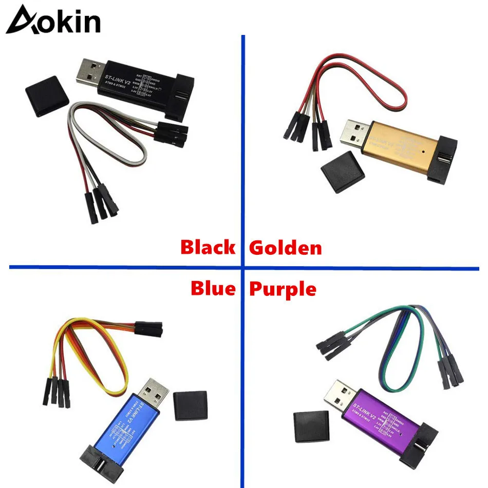 ST LINK Stlink Link V2 Mini STM8 STM32 симулятор загрузки Программирование с чехлом DuPont Cable