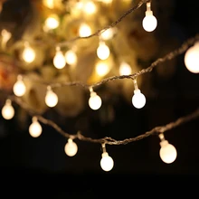 35 шт. 10 м 70 Светодиодов 110/220 В наружные теплые белые рождественские декоративные рождественские гирлянды сказочные занавески гирлянды Вечерние огни с заглушкой