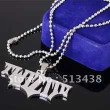 20 штук мужские изделия высокого качества Серебряные Нержавеющая сталь 53*25 мм Бэтмен кулон ожерелье, День благодарения, Рождественские подарки