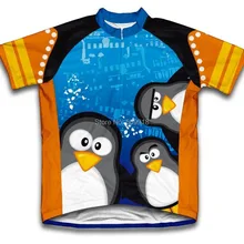 Дорожный любопытный пингвинов летняя форма для занятий велоспортом Трикотажные изделия с коротким рукавом велосипед Спортивная Костюмы цикл велосипедная одежда Ropa Ciclismo