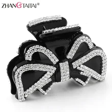 

2018 new bowknot New Hair Claw Accessories Headwear Hair Clip Clamps Hairpin For Girl Rhinestone Barrette Hairgrip Women Ponyta