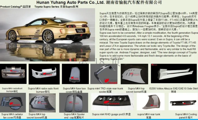 CF Автозапчасти для 1993-1998 Supra MK4 JZA80 охлаждающая панель из углеродного волокна