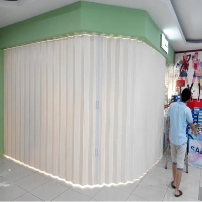 Curved Rail 05 Series Pvc Magnetic Folding Door Kitchen
