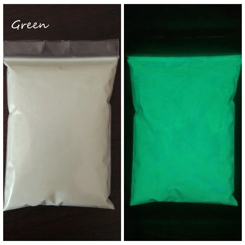 Luminous Pigment Green Color Photoluminescent Powder For DIY Paint Print Glow In Dark 50g/Lot