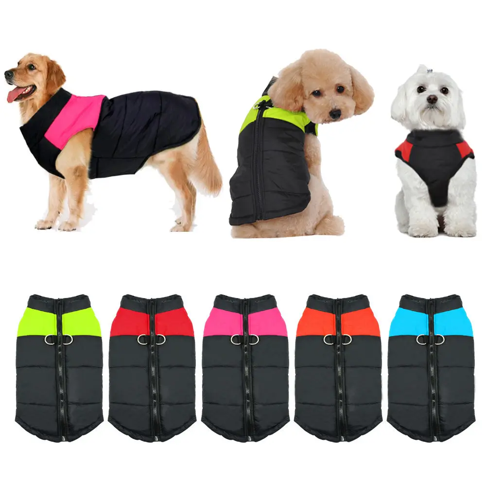 2017 Winter Dog Clothes Waterproof Warm Pet Vest Jacket Coat  For Small Medium Large Dogs roupas para cachorro S M L XL XXL