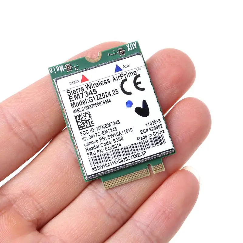 WWAN Wireless Card EM7345 4G LTE for Lenovo Thinkpad 04X6092 04X6015 04X6014 Sierra WWAN Wireless Card EM7345 4G LTE for Lenovo Thinkpad 04X6092 04X6015 04X6014 Sierra