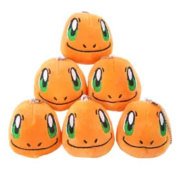 7 см 100 шт./лот charmander брелок куклы мультфильм подарок плюшевые игрушки