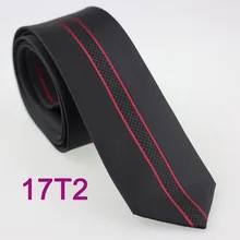 YIBEI coahella галстуки черный узкий галстук с черным маленьким геометрическим красным вертикальным полосатым галстуком тонкий для мужчин 6 см жаккард Gravatas