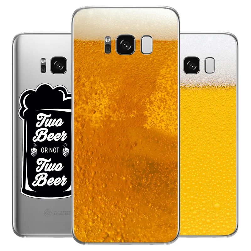 

N269 Beer Soft TPU Silicone Cover For Samsung Galaxy S5 S6 S7 S8 S9 S10 S10E Lite Edge Plus Case