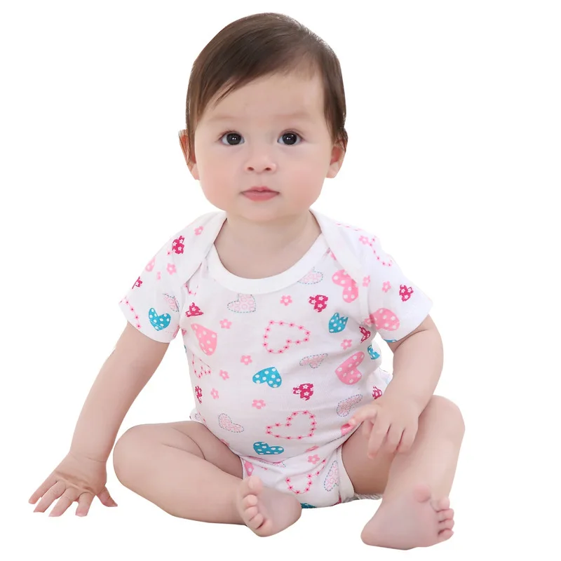 Baby Rompers Summer Style Powered Baby Boy Girl Clothing Newborn Infant Rabbit Short Sleeve Clothes Newborn Baby Girl Clothes