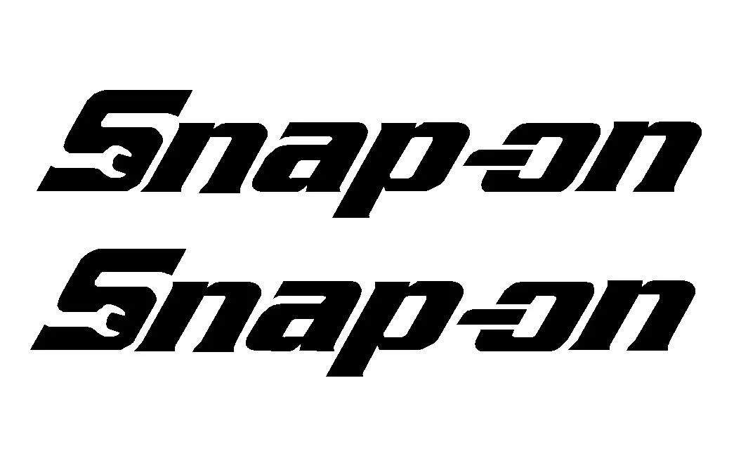 For 2Pcs 2 Snap On Tools Die Cut Vinyl Sticker Decal Snapon Tool Box