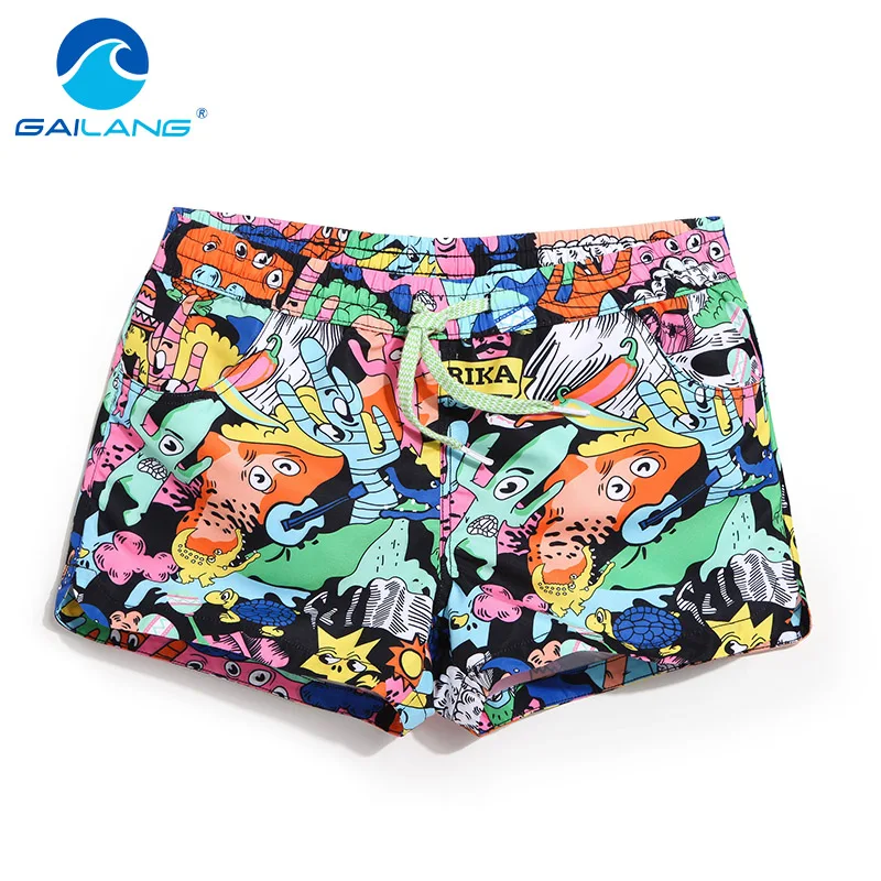 

Gailang Brand Women Beach Board Shorts Sun Casual Active Shorts Jogger Sweatpants Woman Quick Drying Boxer Trunks Shorts Fashion