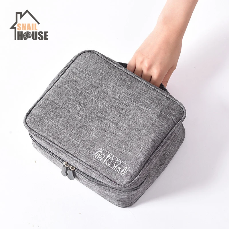  Snailhouse New Cosmetic Bags Square Package Bathroom Wash Case Home Organizers Female Men Travel Ac