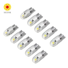 10 шт. T10 168 194 W5W автомобильный белый/красный/синий/зеленый светодиодный светильник высокой мощности чипы ширина габаритный фонарь автомобильный светильник источник