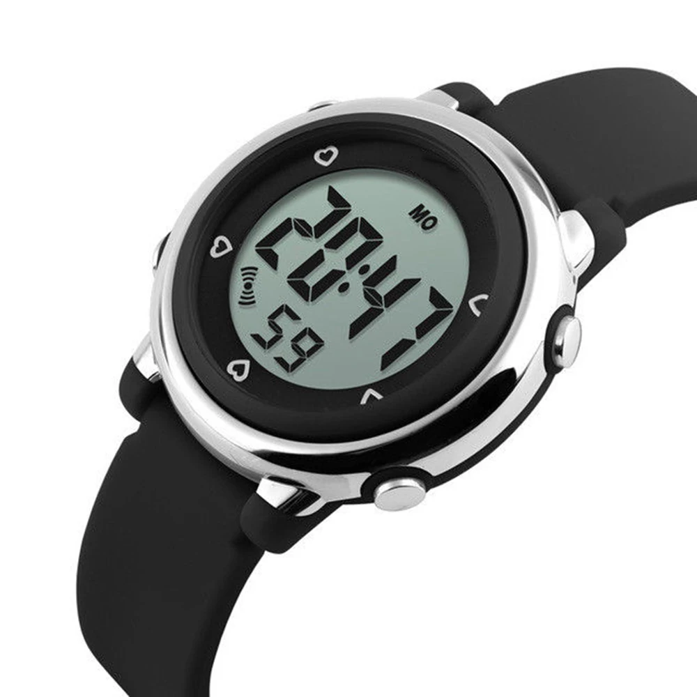 

2018 Fashion Watch Lovely LED Electronic Digital Watch Child Boys Girl Waterproof Sport Rubber Alarm Watch New Electronic Watch