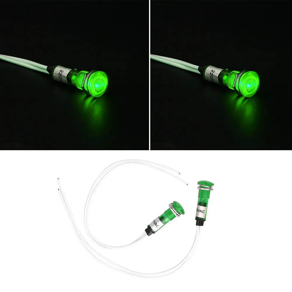 

220V 10mm Marine Boat LED Warning Signal Lights Lamp Bulb Lighting Fixture
