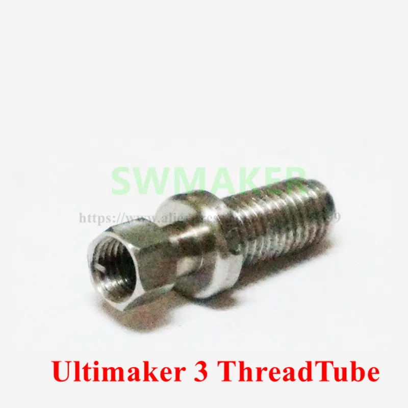 SWMAKER Ultimaker 3 UM3 PP ThreadTube нагреватель сломать горло экструдера, нестандартные части для 3 мм нити 3D принтера