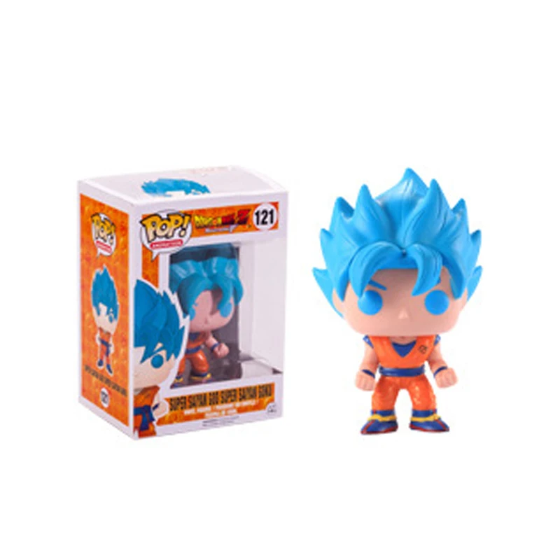 Экшн фигурка FUNKO POP Dragon Ball SUPER SAIYA GOKU #121 кукла Коллекционная модель игрушки для