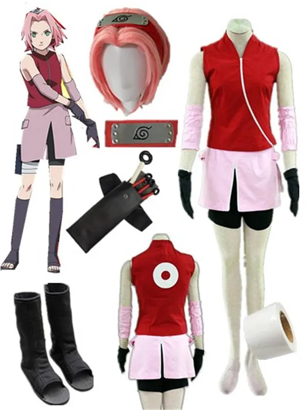 

Naruto Shippuden Haruno Sakura Cosplay Costume Halloween