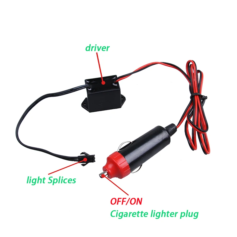 EL Wire флеш-веревка трубка кабель Светодиодная лента Гибкая неоновая лампа светящаяся струнная лампа для украшения автомобиля с 6 мм швейный