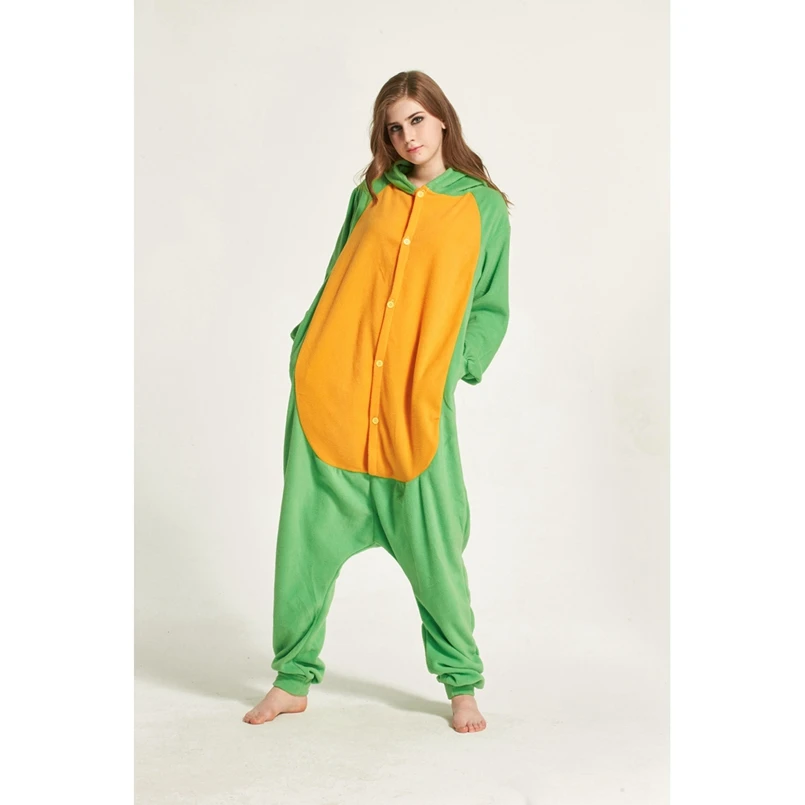 Черепаха животных пижамы Onesie Толстовка для взрослых Для женщин Для мужчин Пижама праздника Хэллоуин пижамы руно полной длины
