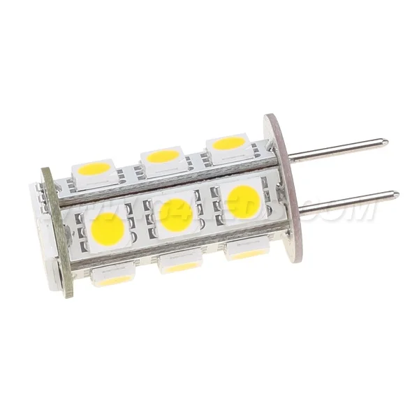 18 светодиодный G6.35 Светодиодный лампа 12VDC 12VAC 360-396LM 3W SMD 5050 лодки корабли автомобилей Camper 10 шт./лот